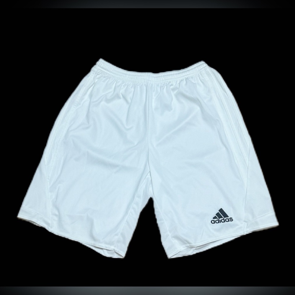 Adidas Youth 2XL White ClimaCool Athletic Shorts Y2XL YXL Soccer Basketball b12